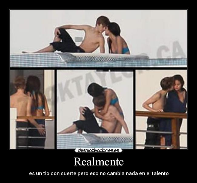 Realmente - es un tio con suerte pero eso no cambia nada en el talento