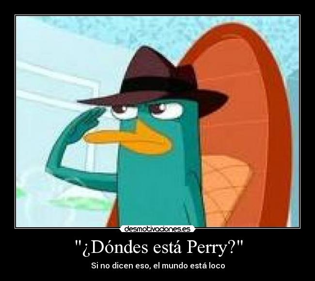 ¿Dóndes está Perry? - Si no dicen eso, el mundo está loco