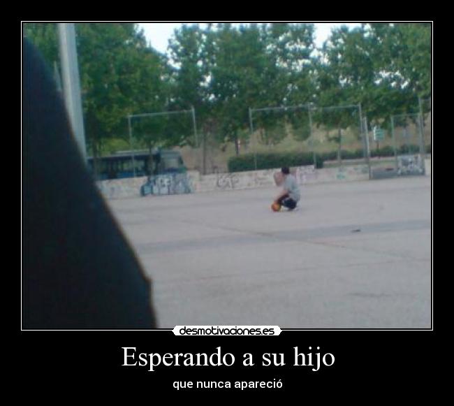 Esperando a su hijo - que nunca apareció