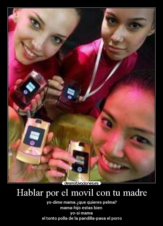 Hablar por el movil con tu madre - 