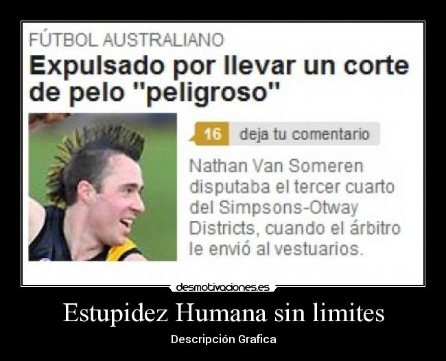 Estupidez Humana sin limites - Descripción Grafica