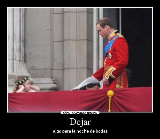 Dejar - algo para la noche de bodas