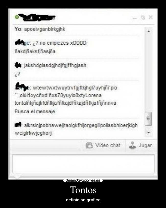 Tontos - definicion grafica