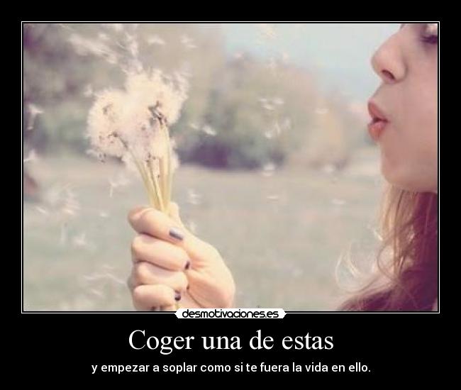 Coger una de estas -