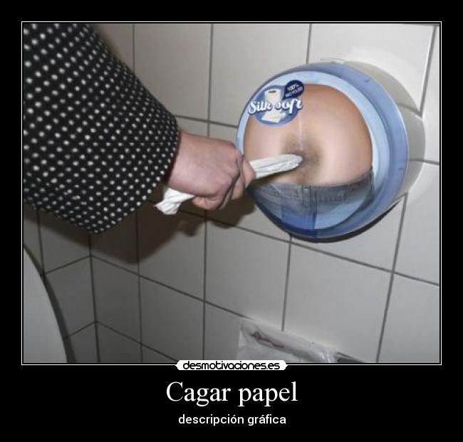 Cagar papel - descripción gráfica