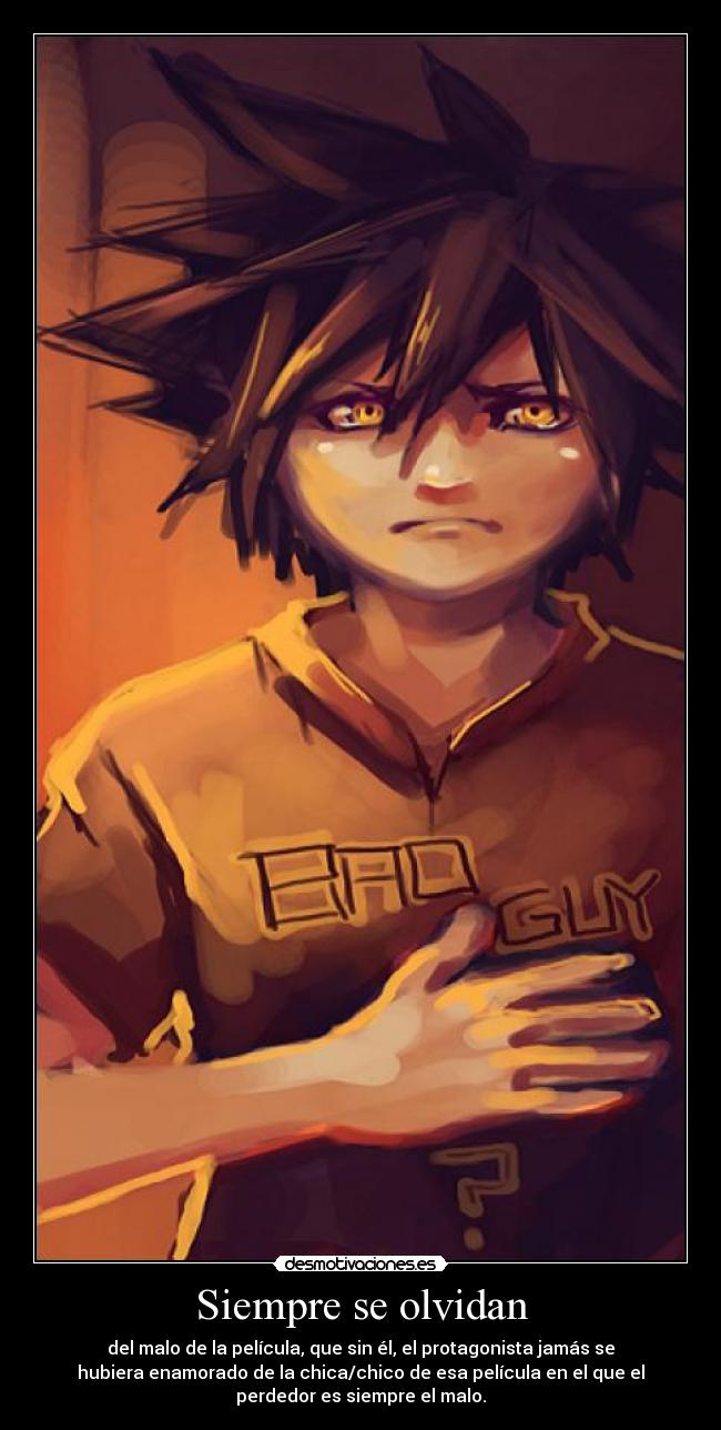 Siempre se olvidan -