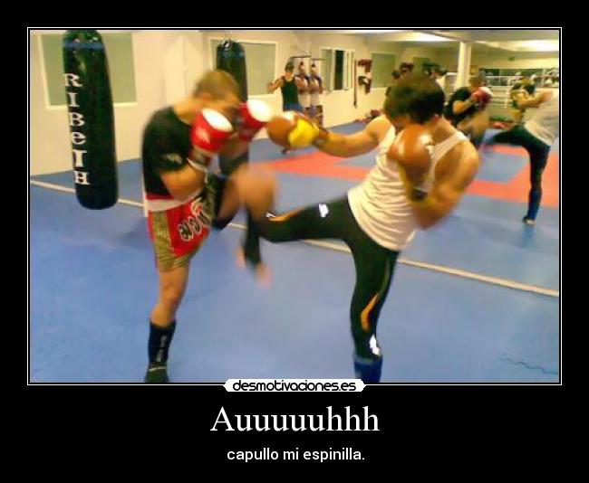 Auuuuuhhh - capullo mi espinilla.