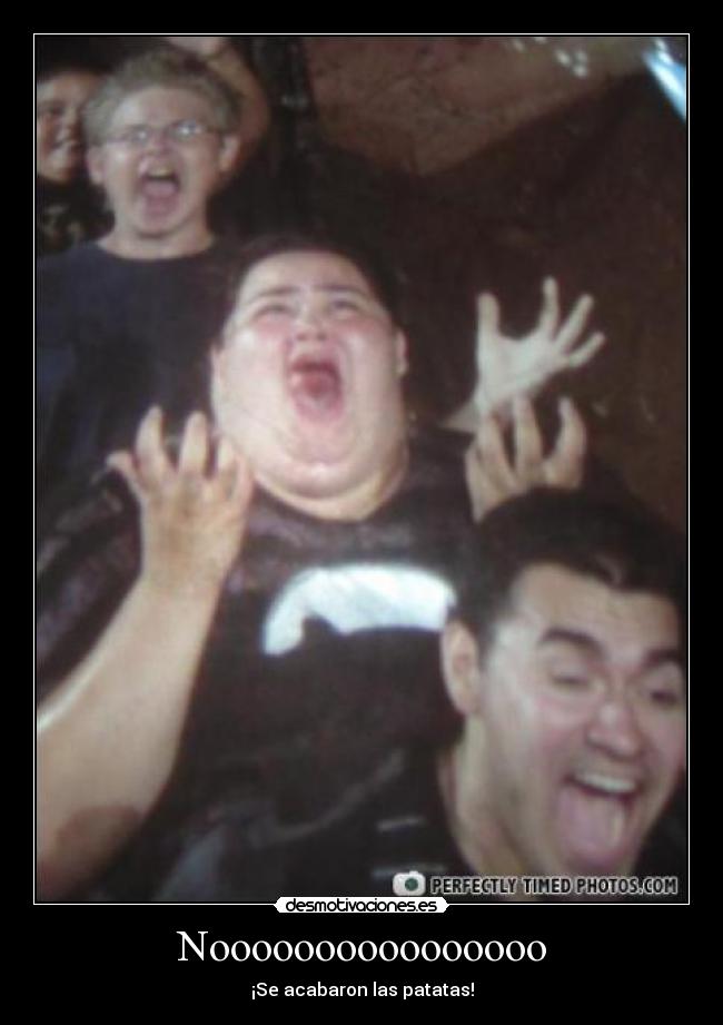 Noooooooooooooooo - ¡Se acabaron las patatas!