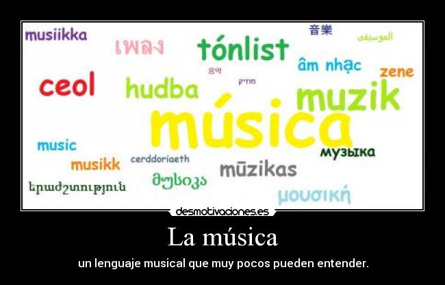 La música -