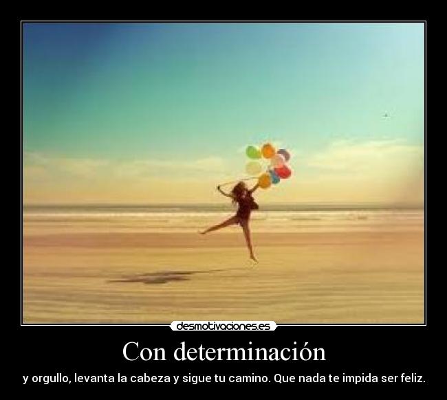 Con determinación - 