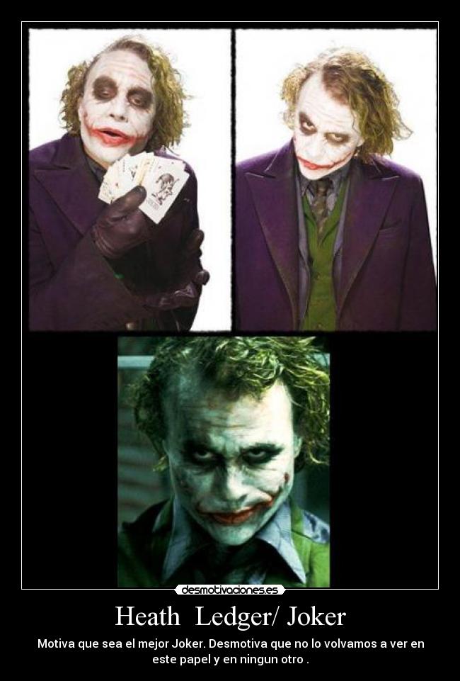 Heath Ledger/ Joker -
