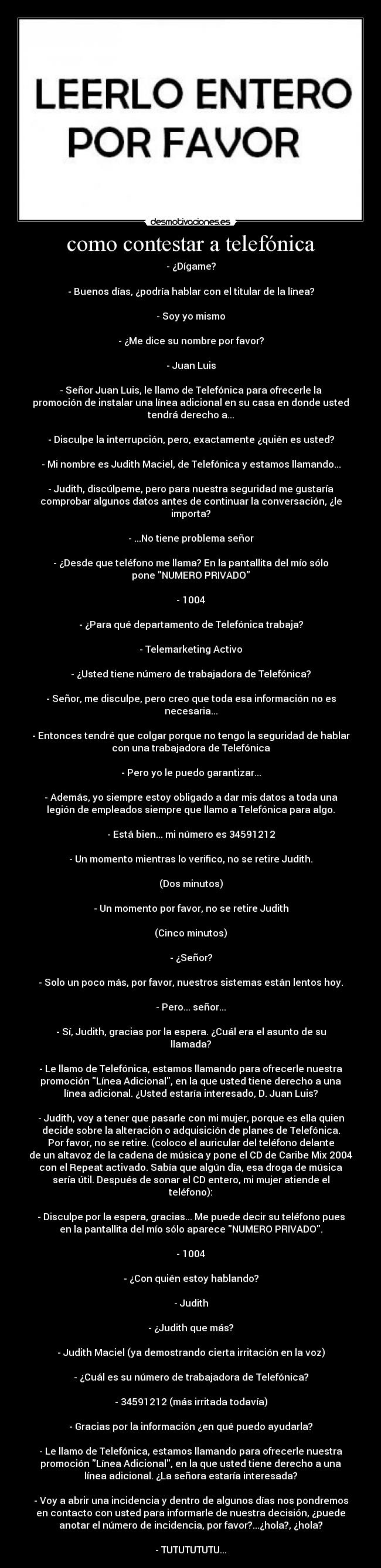 como contestar a telefónica -