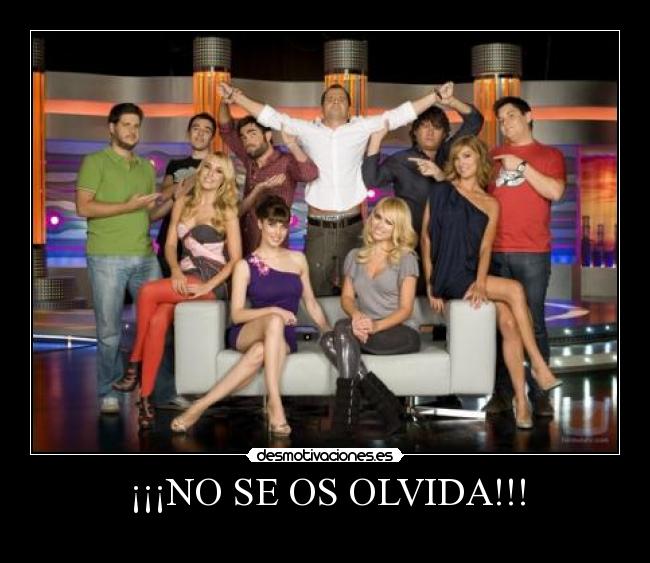 ¡¡¡NO SE OS OLVIDA!!! -