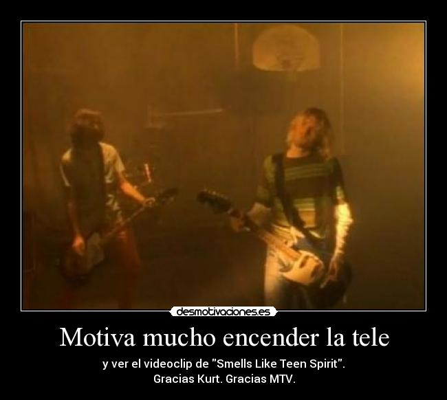 Motiva mucho encender la tele -