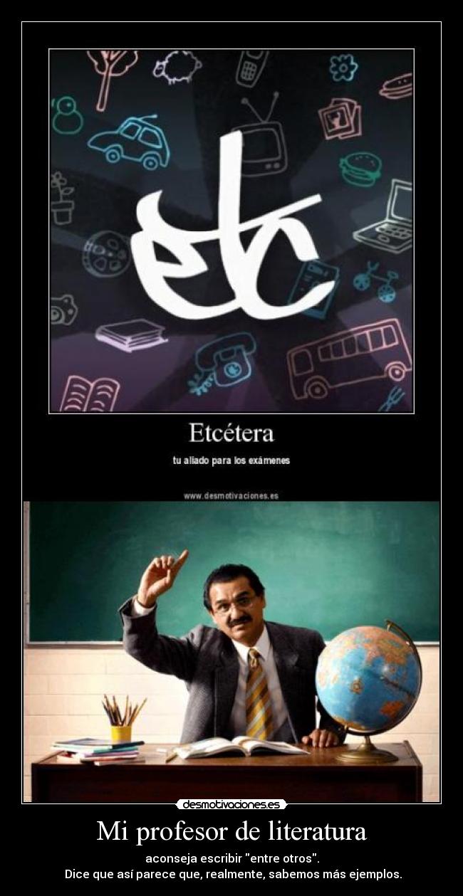 Mi profesor de literatura -