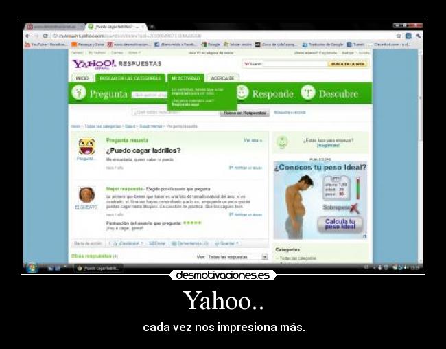 Yahoo.. - cada vez nos impresiona más.