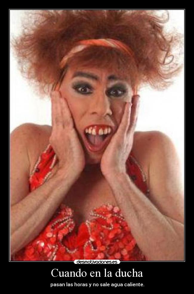 Cuando en la ducha - pasan las horas y no sale agua caliente.