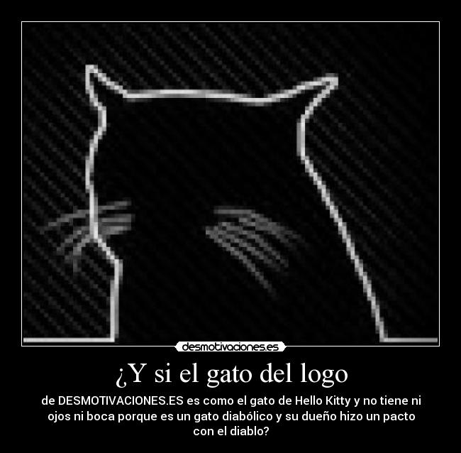 carteles gatosdel logo desmotivaciones