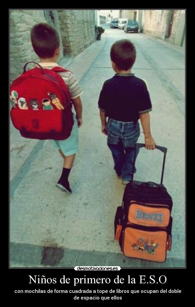 Niños de primero de la E.S.O - 