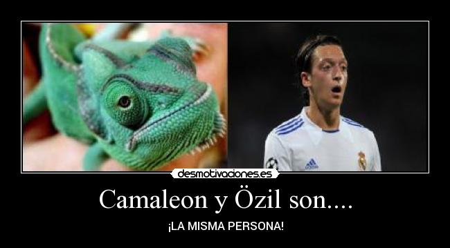 Camaleon y Özil son.... - ¡LA MISMA PERSONA!