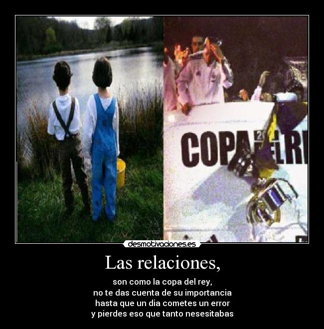 Las relaciones, - 