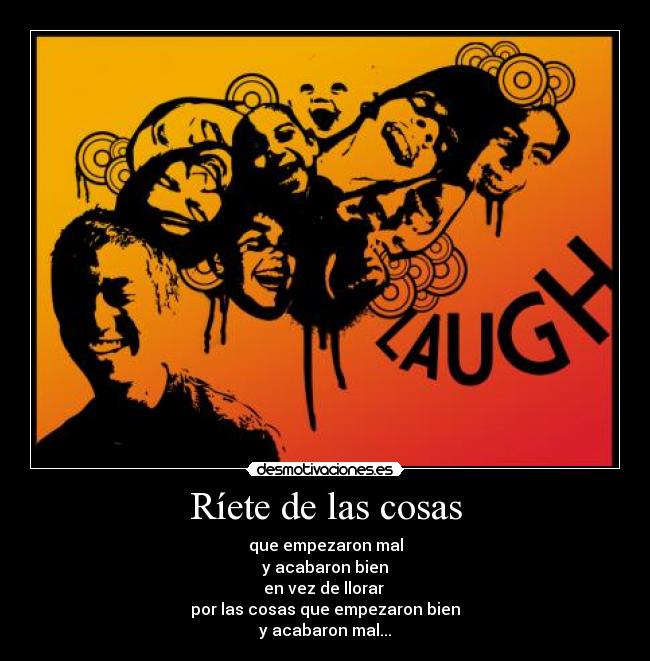 Ríete de las cosas -