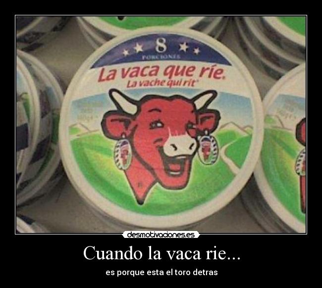 Cuando la vaca rie... -