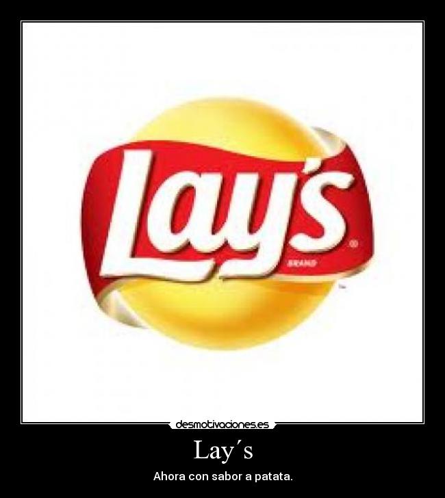 Lay´s - Ahora con sabor a patata.