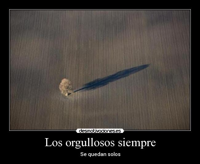 Los orgullosos siempre -