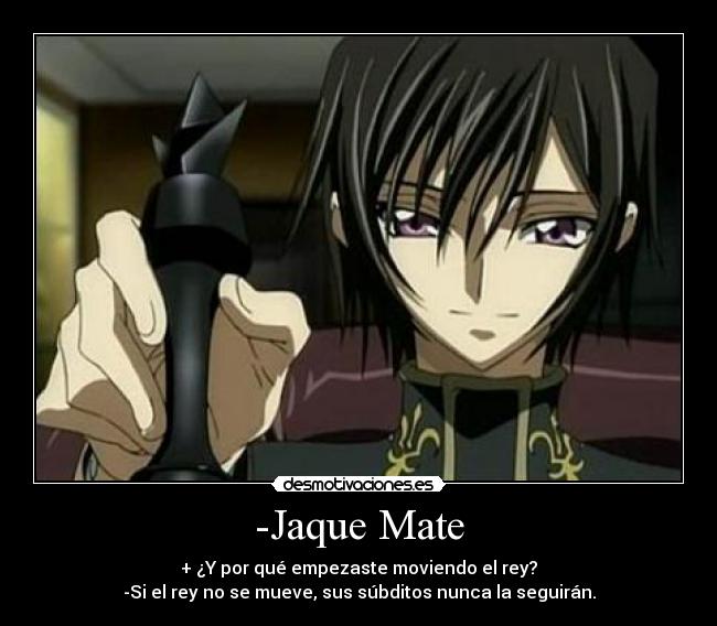 carteles ajedrez code geass lelouch desmotivaciones