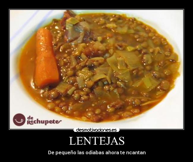 carteles lentejas mmmm desmotivaciones