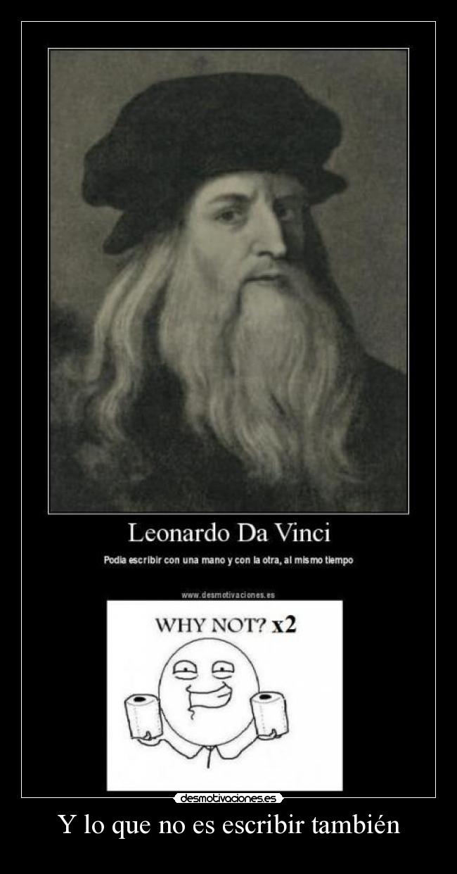 Y lo que no es escribir también - 