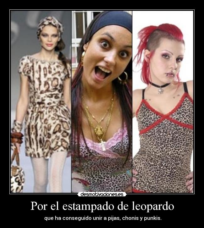 Por el estampado de leopardo -