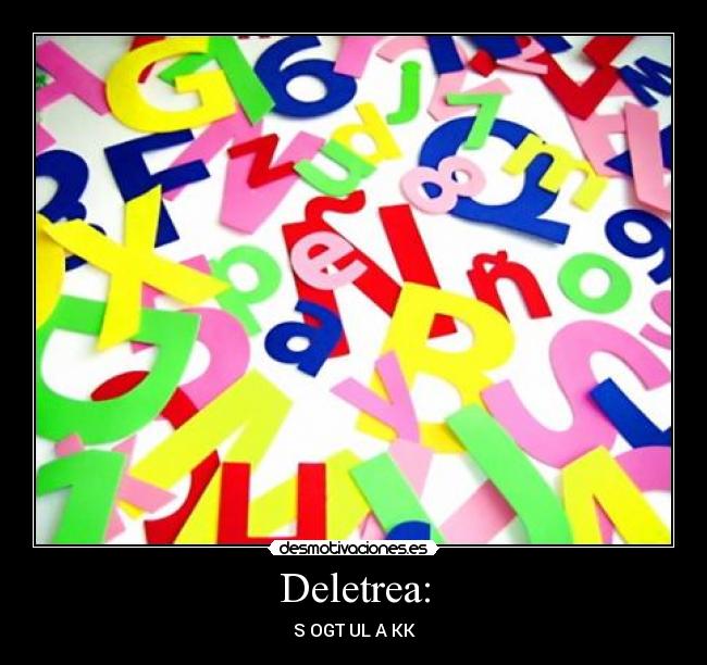 Deletrea: - 