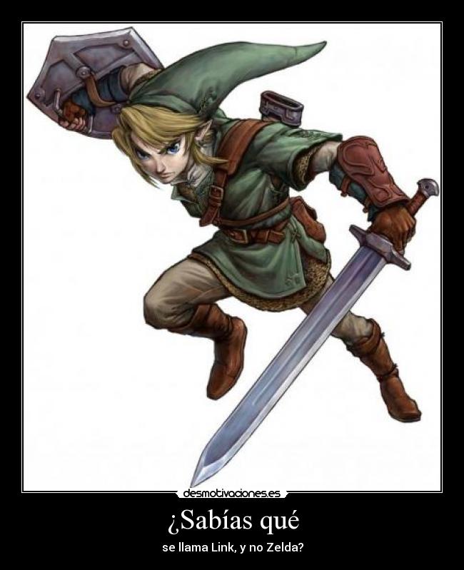 ¿Sabías qué - se llama Link, y no Zelda?