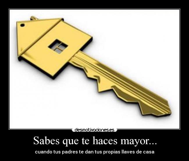 Sabes que te haces mayor... - 