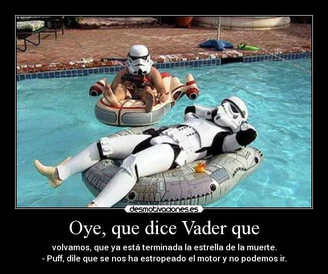 carteles star wars vacaciones desmotivaciones