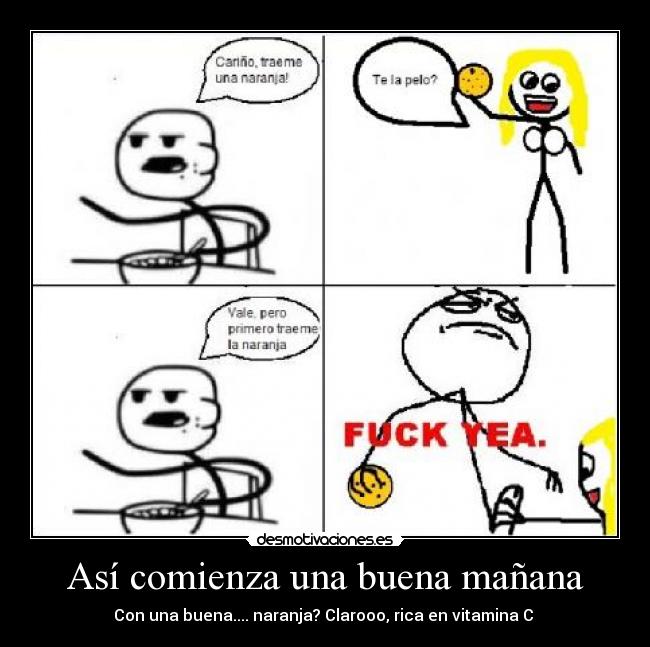 Así comienza una buena mañana -