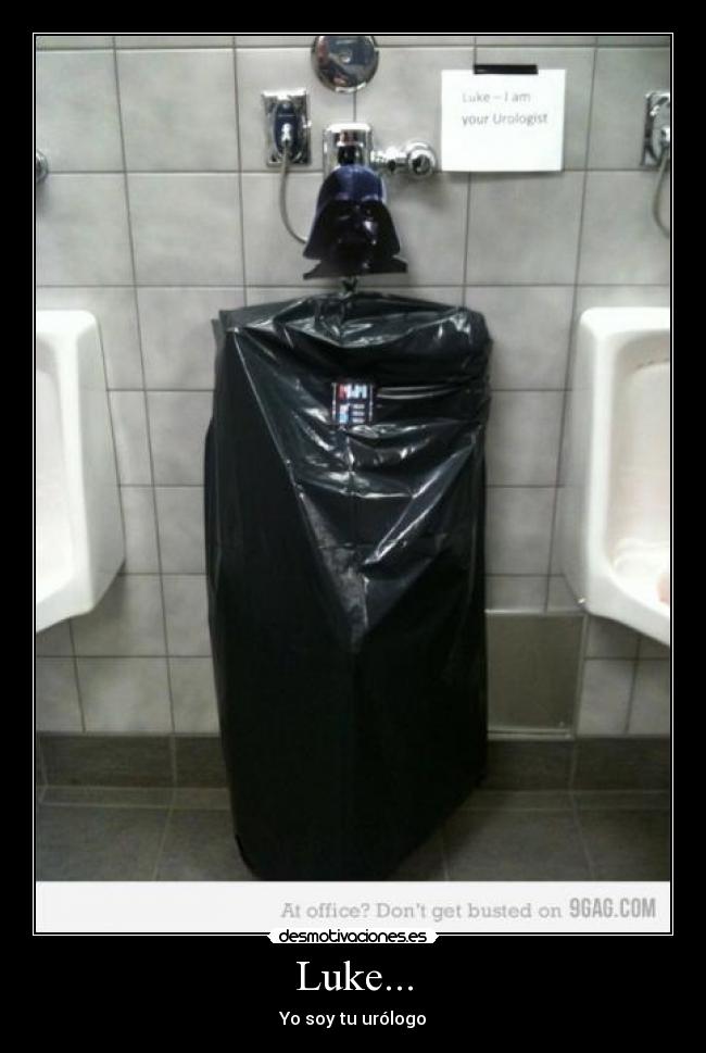 carteles darth bater urologo luke padre desmotivaciones