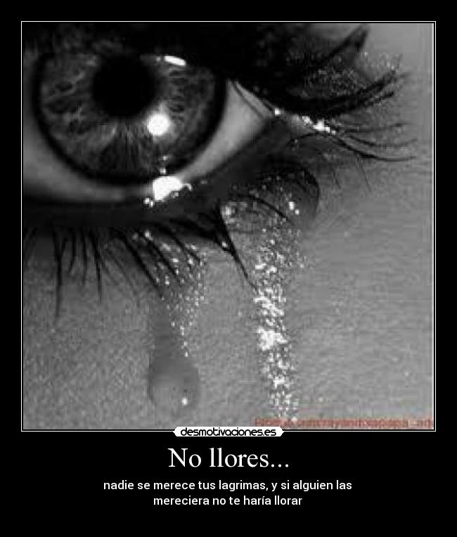 No llores... - 