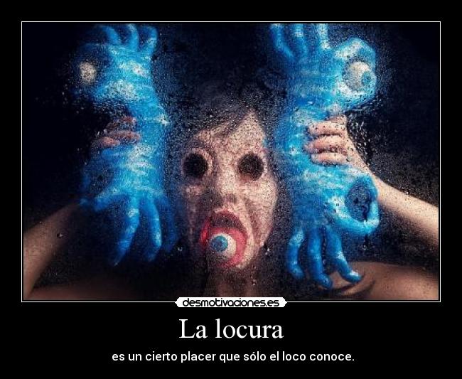 carteles locura locura placer loco desmotivaciones