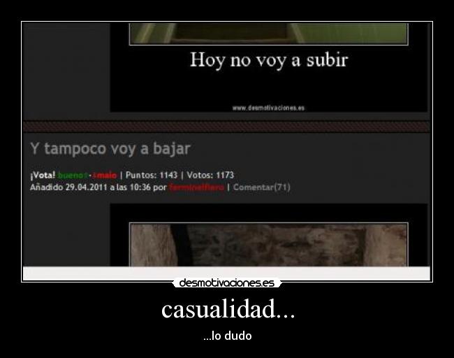 casualidad... - ...lo dudo