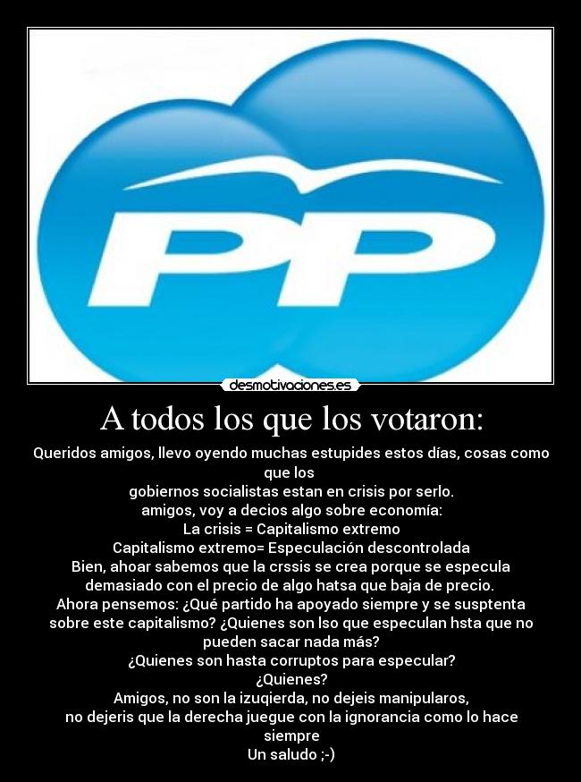 carteles especulacion politica gobierno votaron crisis desmotivaciones