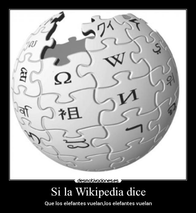 Si la Wikipedia dice - 