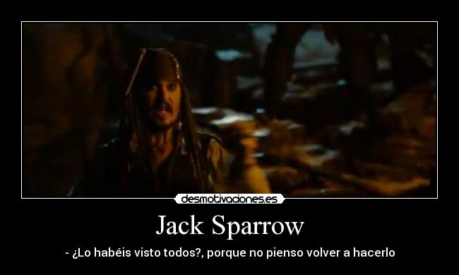 carteles piratas del caribe jack sparrow desmotivaciones