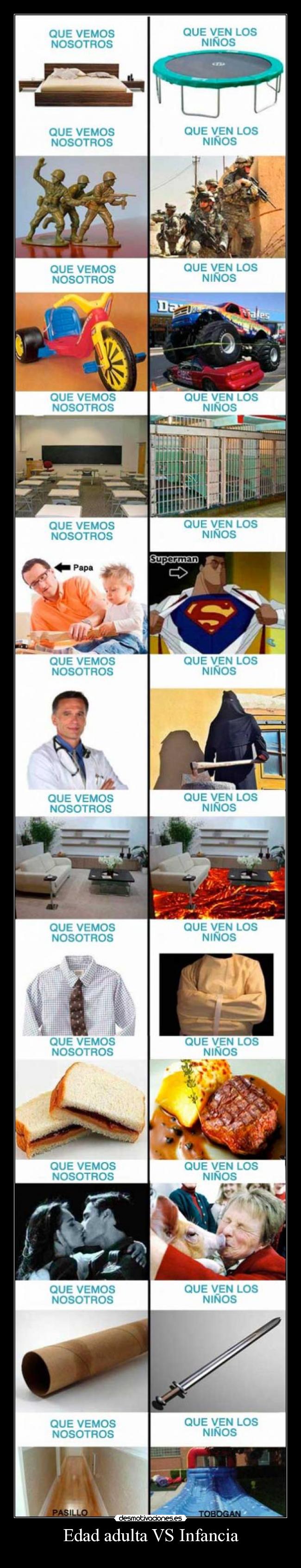 Edad adulta VS Infancia -