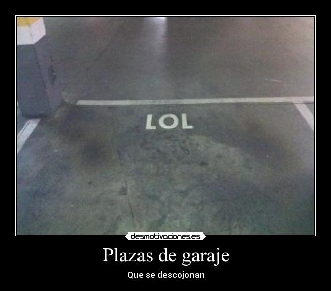 Plazas de garaje -