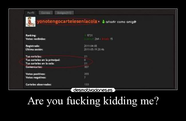 Are you fucking kidding me? - 