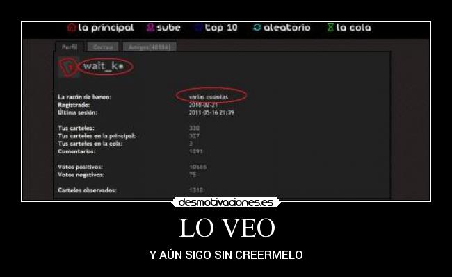 LO VEO - Y AÚN SIGO SIN CREERMELO