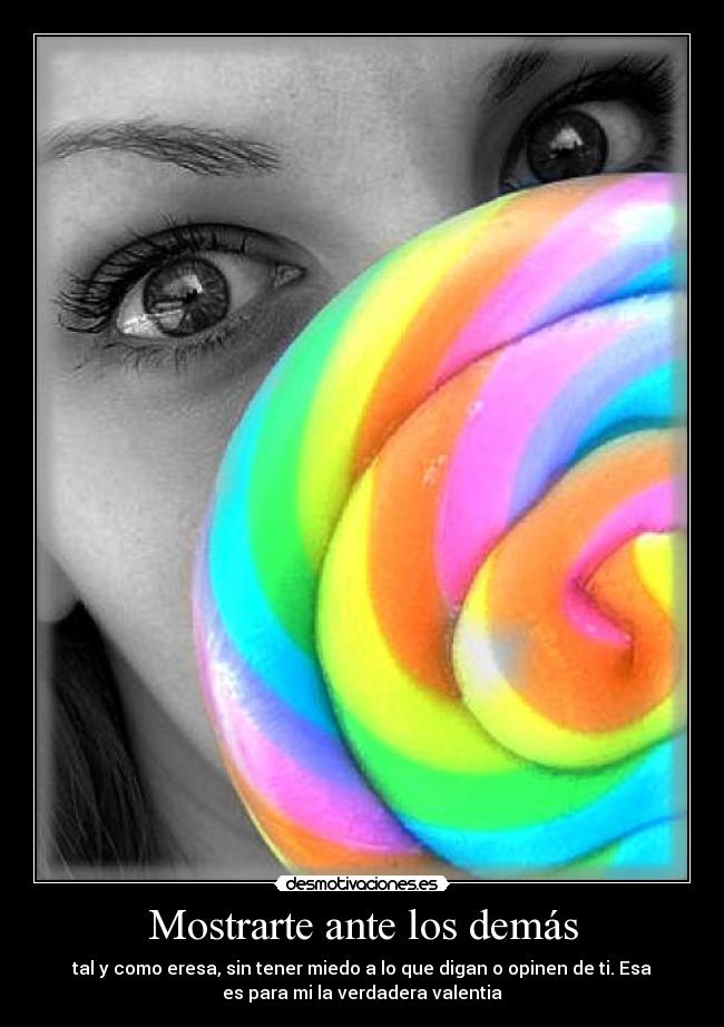 Mostrarte ante los demás -